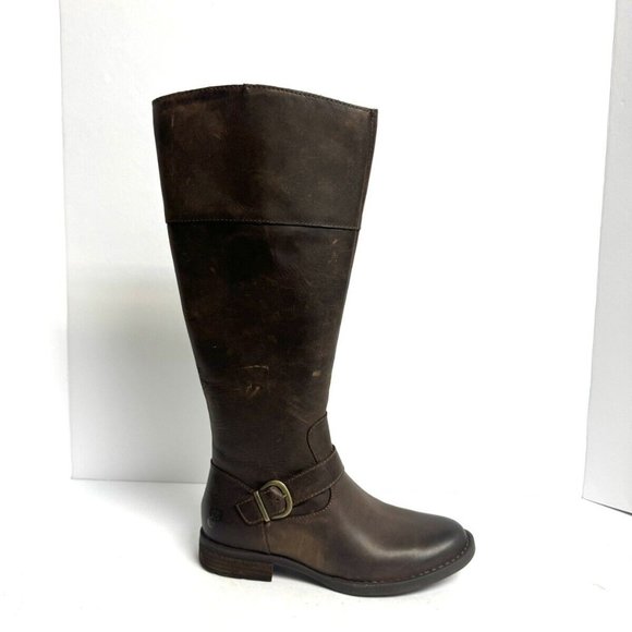 Born Womens Braydon Knee High Boot Brown Size 6 M